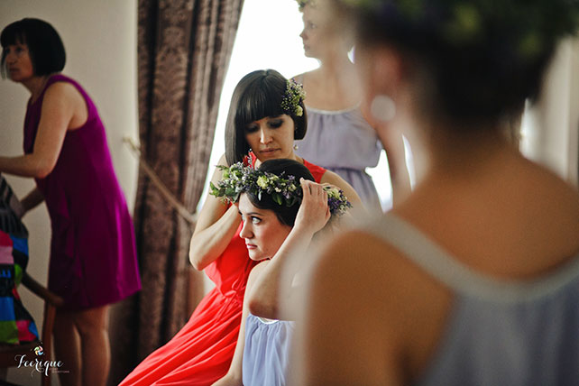 Свадьба «Путешествия», венки для подружек невесты