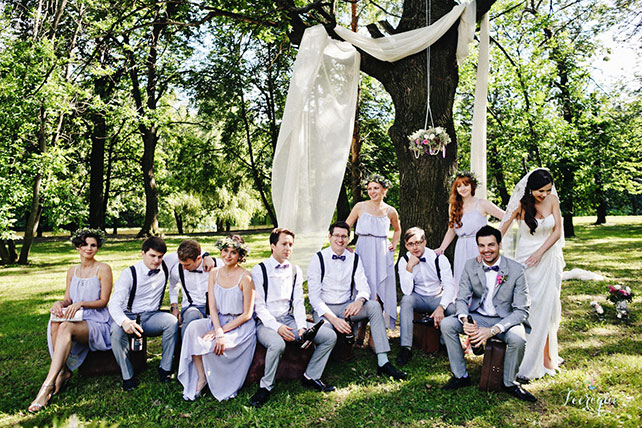 Свадьба «Путешествия», подружки невесты и друзья жениха
