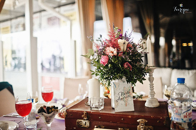 Свадьба «Путешествия», флористика