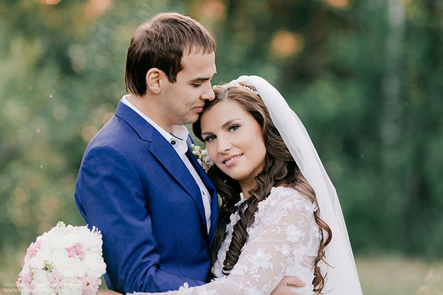 свадьба в нежных тонах, розовый и бирюзовый, жених и невеста