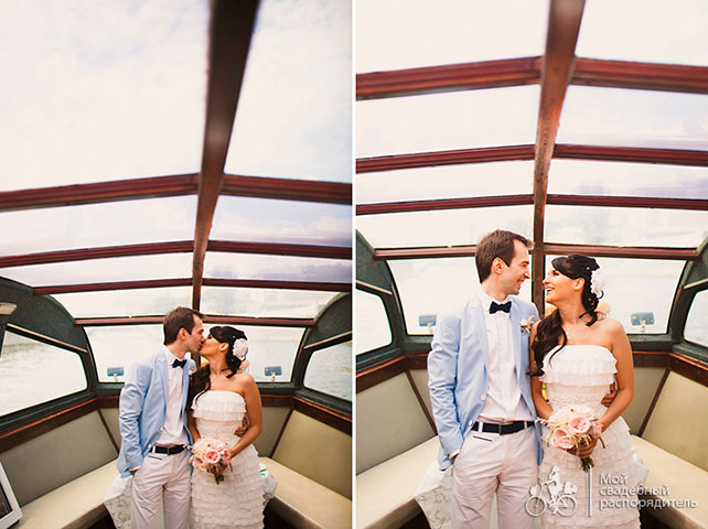 свадьба с самолетами, жених и невеста