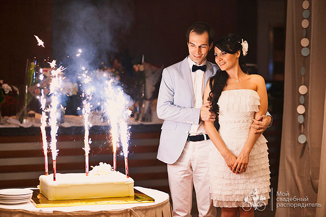 свадьба с самолетами, свадебный торт