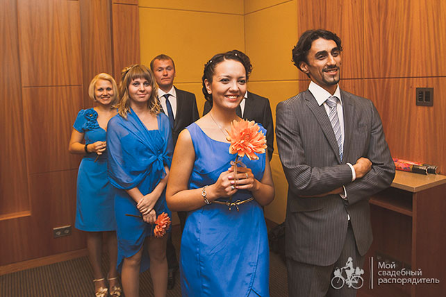 свадьба с самолетами, церемония, подружки невесты