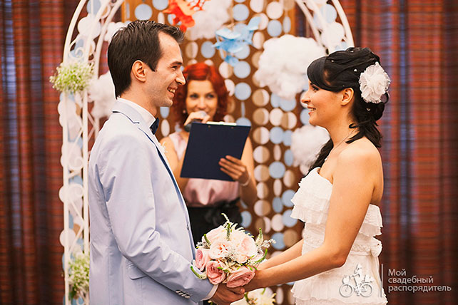 свадьба с самолетами, церемония