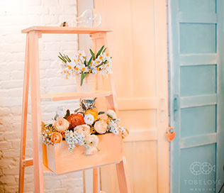 тематическая свадьба стройка, детали свадьбы