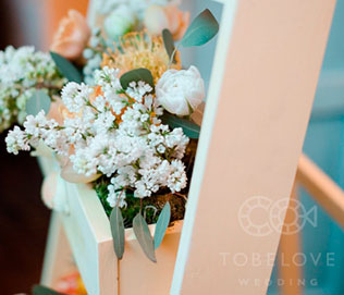 тематическая свадьба стройка, детали свадьбы