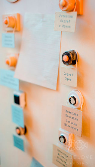 тематическая свадьба стройка, детали свадьбы