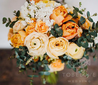 тематическая свадьба стройка, букет невесты