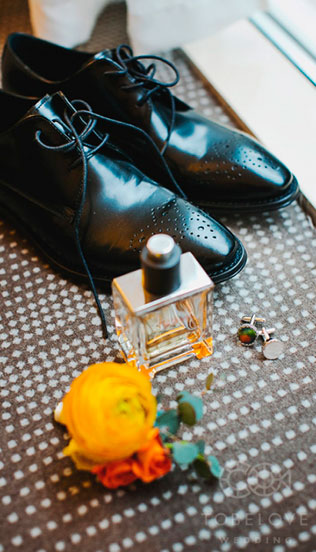 тематическая свадьба стройка, аксессуары жениха