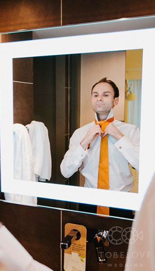 тематическая свадьба стройка, утро жениха