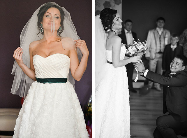 Свадьба в зелёном цвете своими руками, встреча жениха и невесты