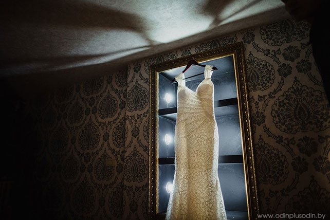 Осенняя свадьба в английском стиле, платье невесты