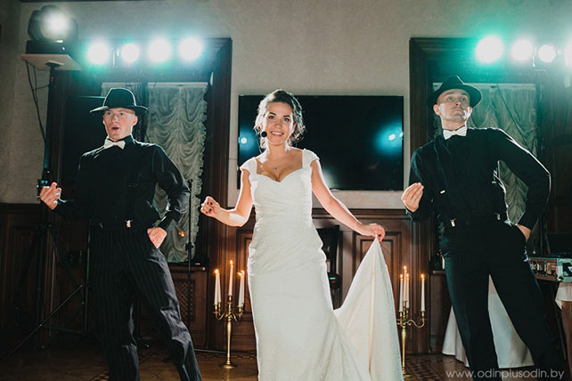 Осенняя свадьба в английском стиле, сюрприз невесты для жениха