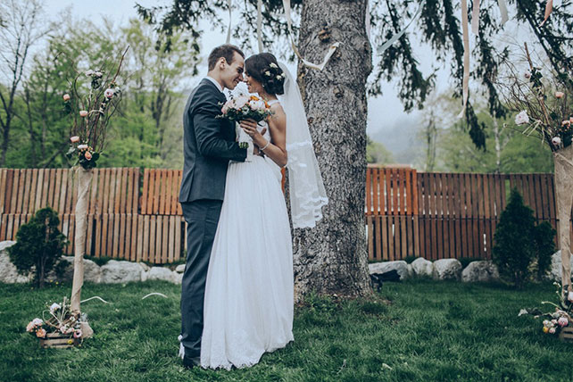 поцелуй жениха и невесты