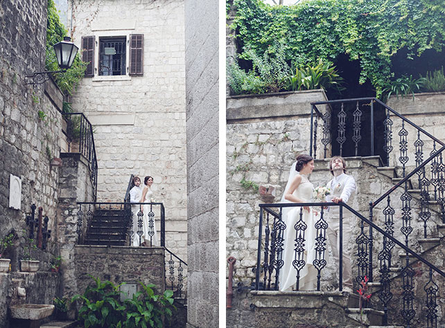 Романтика в Черногории, свадьба Анастасии и Виктора, фотосессия молодожёнов