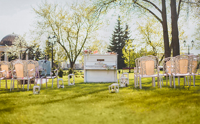 свадьба в духе старины, церемония