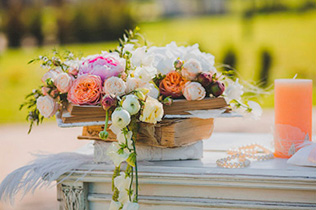 свадьба в духе старины, детали церемонии