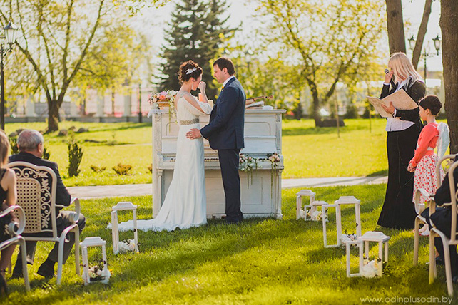 свадьба в духе старины, церемония