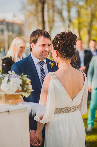 свадьба в духе старины, церемония