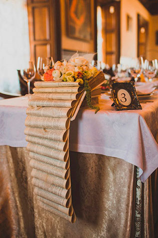 свадьба в духе старины, детали декора