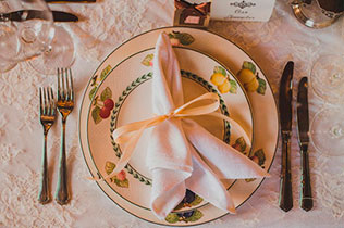 свадьба в духе старины, детали декора