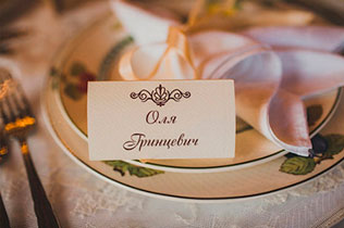 свадьба в духе старины, детали декора