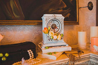 свадьба в духе старины, детали декора