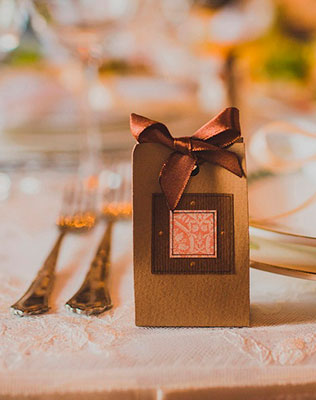 свадьба в духе старины, бонбоньерки для гостей
