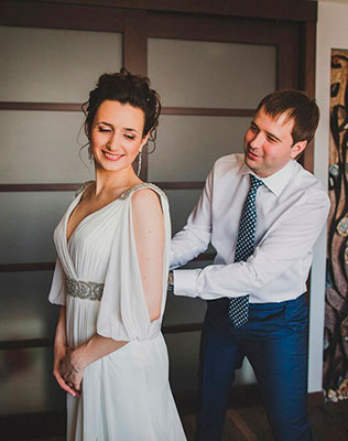 свадьба в духе старины,жених и невеста