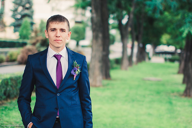 Свадьба в европейском стиле, образ жениха