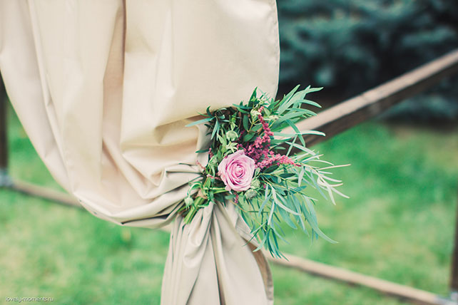 Свадьба в европейском стиле, украшение свадебной арки 