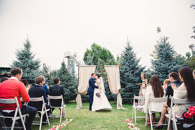 Свадьба в европейском стиле, церемония