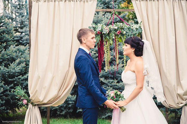 Свадьба в европейском стиле, церемония