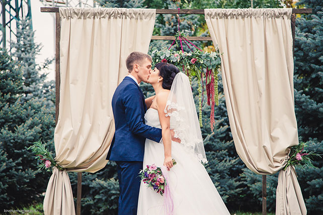 Свадьба в европейском стиле, церемония