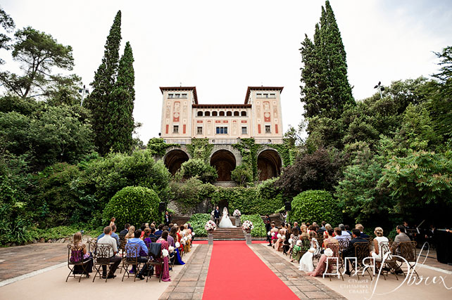 Великолепная свадьба в Испании: Мария и Денис, фотография церемонии бракосочетания
