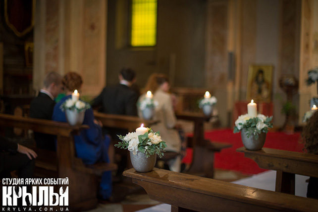 свадьба в Италии, венчание в церкви