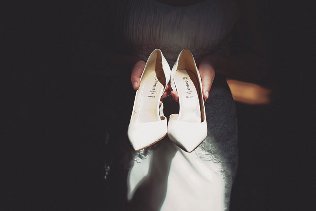 Свадьба в Италии, туфли невесты