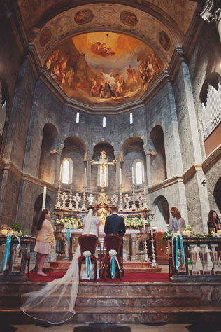 Свадьба в Италии, церемония в соборе