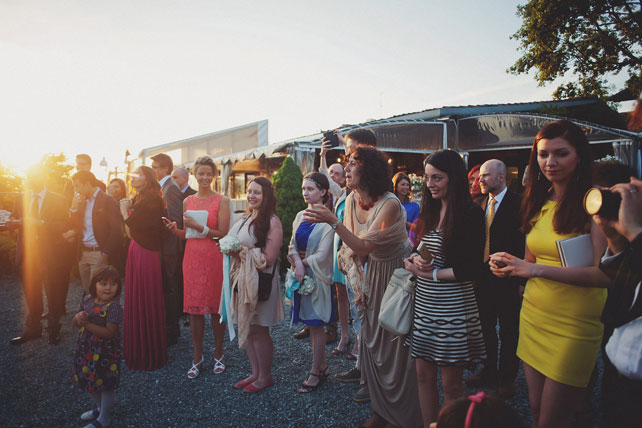 Свадьба в Италии, гости на свдьбе