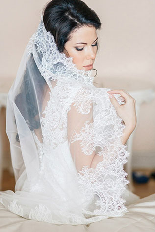 Свадьба Александра и Александры в итальянском стиле, свадебная фата