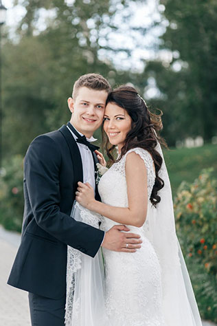 Свадьба Александра и Александры в итальянском стиле, жених и невеста