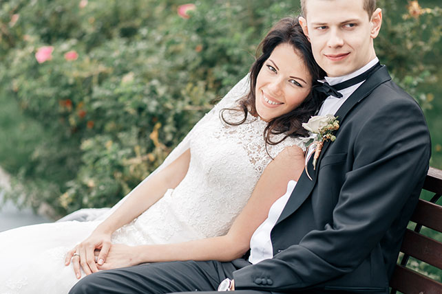 Свадьба Александра и Александры в итальянском стиле, жених и невеста