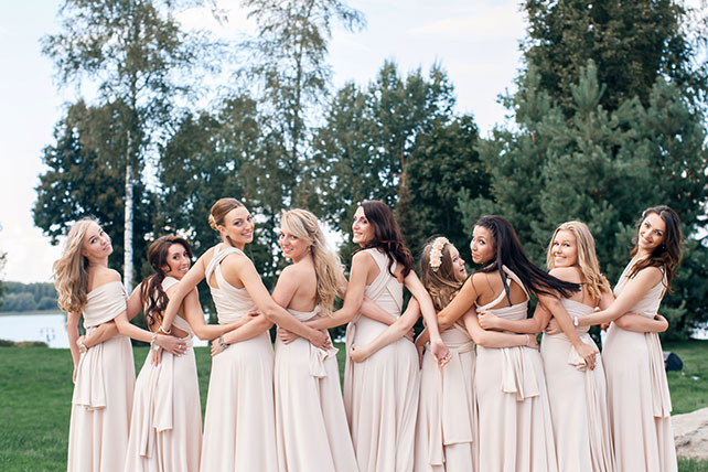 Свадьба Александра и Александры в итальянском стиле, подружки невесты