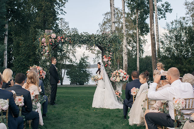 Свадьба Александра и Александры в итальянском стиле, церемония