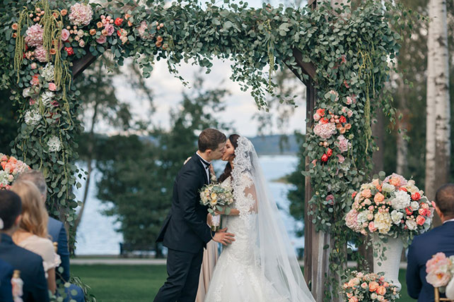 Свадьба Александра и Александры в итальянском стиле, церемония