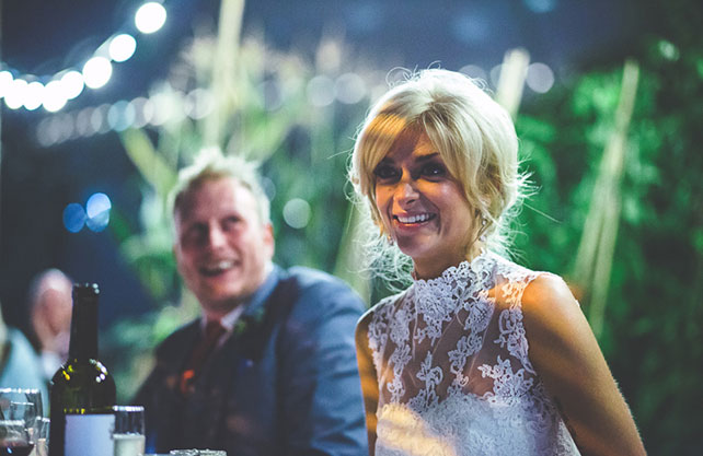 свадьба в оранжерее, вечерние огни