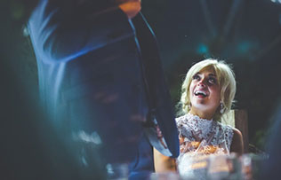 свадьба в оранжерее, вечерние огни