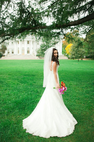 Свадьба в оранжевом цвете, образ невесты