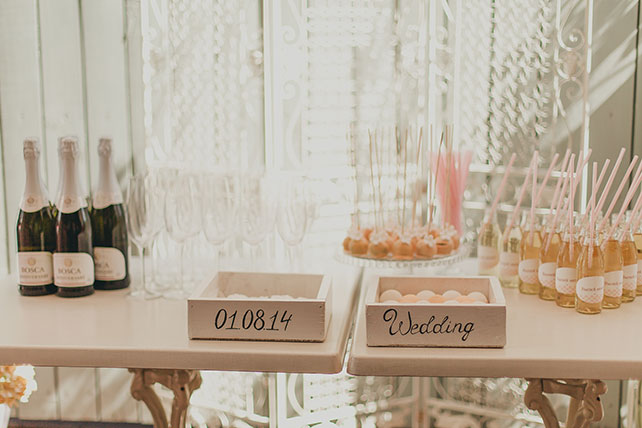 Персиковая свадьба в пастельных тонах, сладкий стол