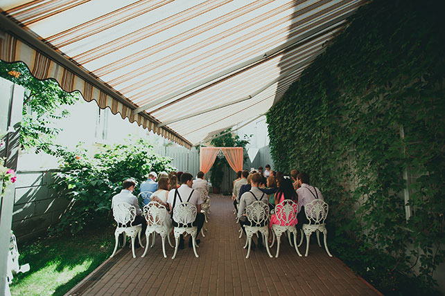 Персиковая свадьба в пастельных тонах, свадебная арка